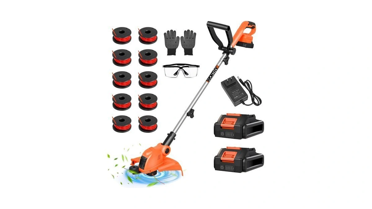 Electric Weed Wacker Cordless Battery Powered String Trimmer Weed Whacker