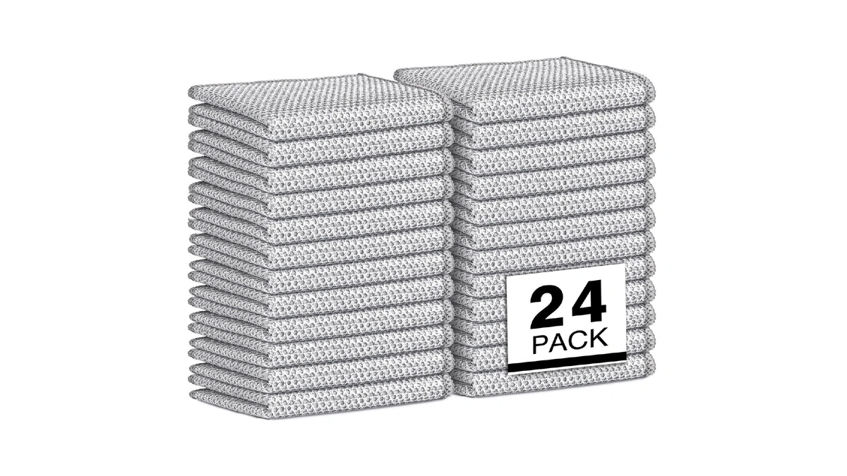 Aidea Non Scratch Wire Dishcloth 24pk, Dish Cloths For Washing