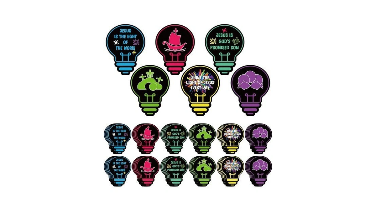 Motimind 48 Pcs Vbs 2026 Decorations Large Light Bulb Illumination