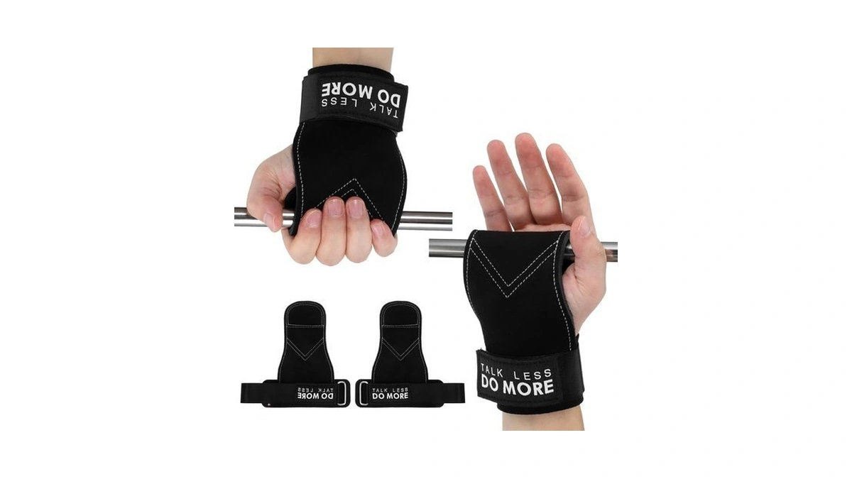 Elevatetech Weight Lifting Wrist Strap, 1 Pair Double Layer Leather