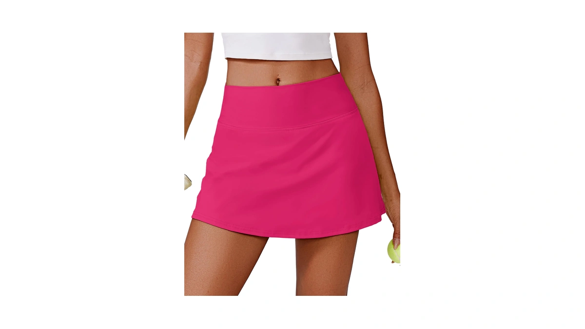 Pinspark Tennis Skorts For Women With Pockets Tummy Control Athletic