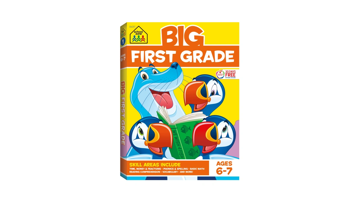 School Zone Big First Grade Workbook: 320 Pages, 1st Grade,