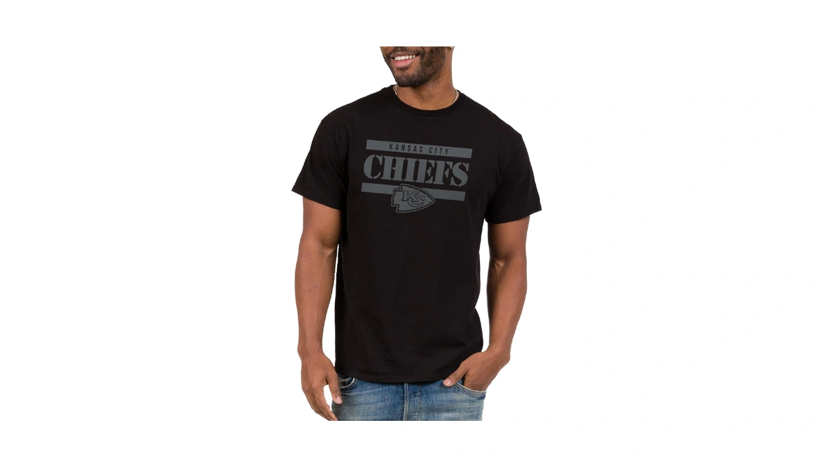 Junk Food Nfl - Kansas City Chiefs Stencil Block Adult