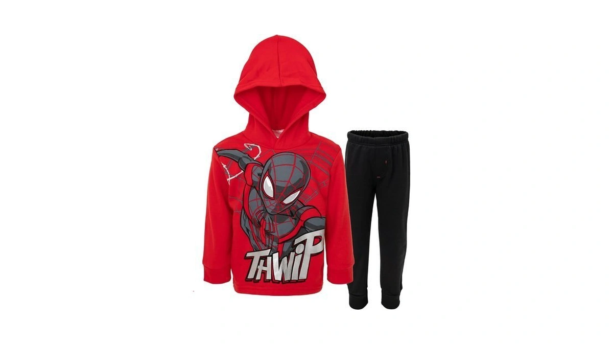 Marvel Spider-man Big Boys Fleece Pullover Hoodie And Pants Outfit