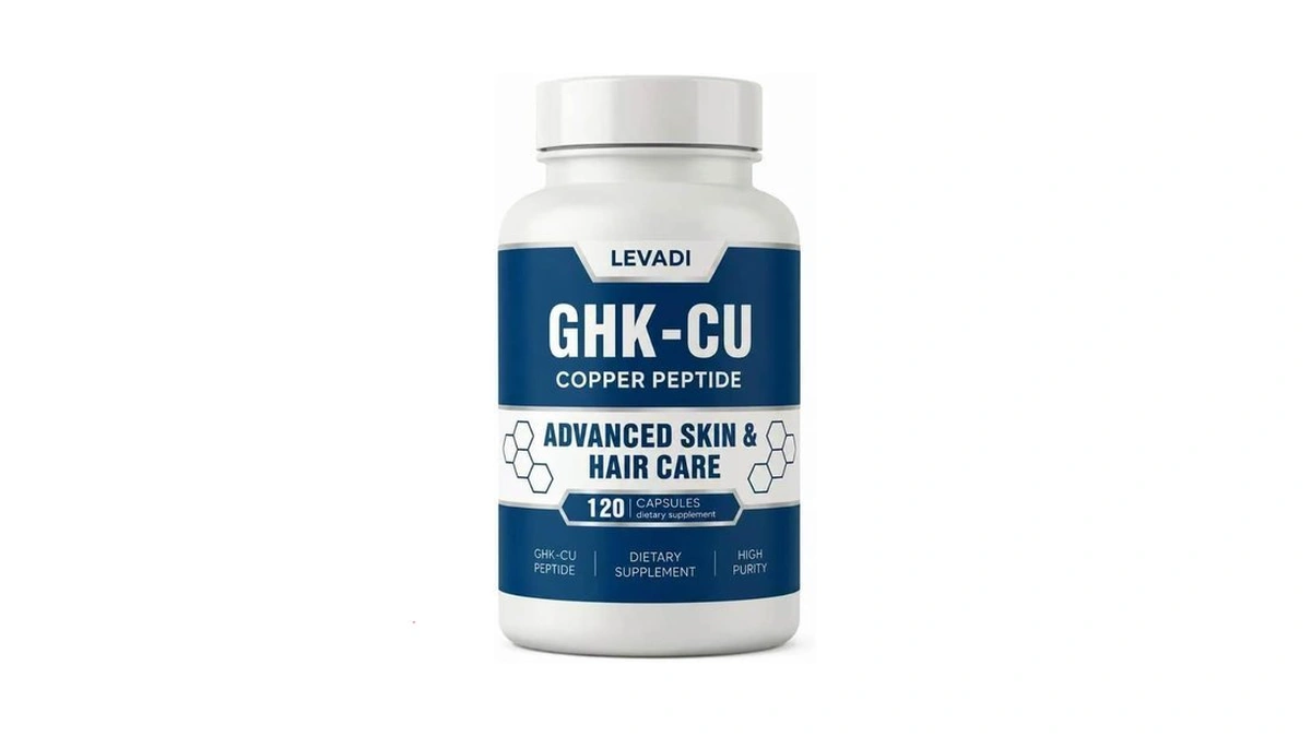 Levadi Ghk-cu Copper Peptide Supplement, 120 Capsules For Skin Hair