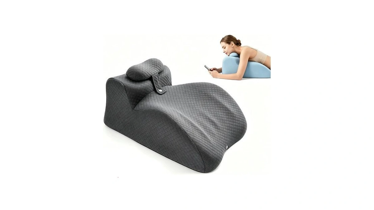 Ukmot Wedge Pillow Memory Foam, Ergonomic Reading Pillow For Bed