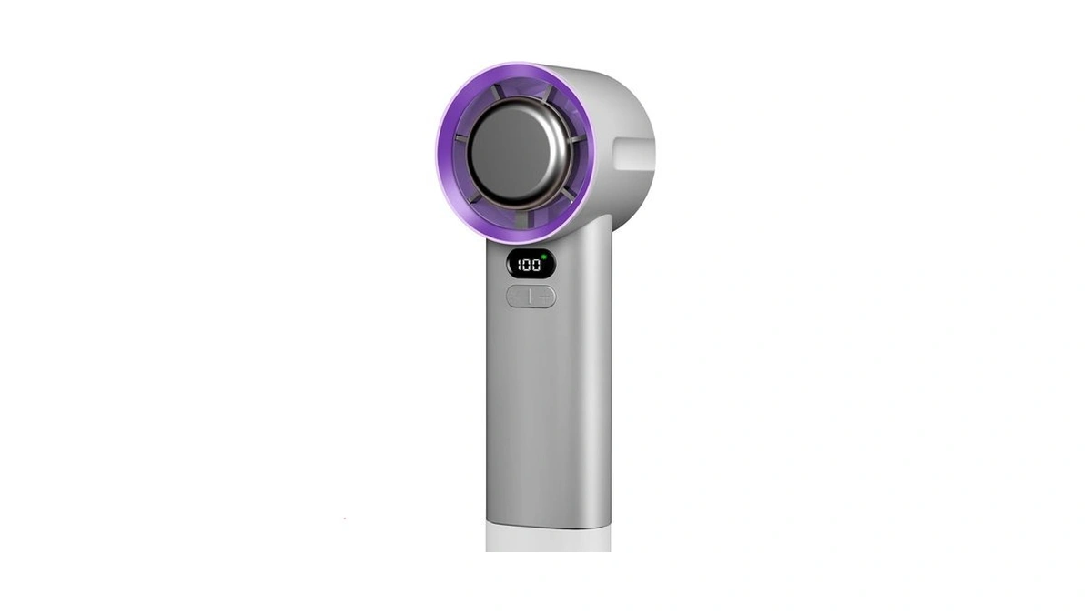 Zlym Portable Turbo Fan Handheld With Ice Cooler, 5 Gear