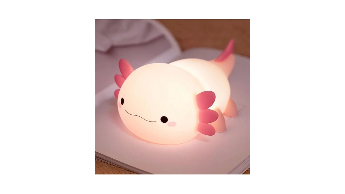 Axolotl Night Light For Kids, Cute Axolotl Lamp Silicone Baby