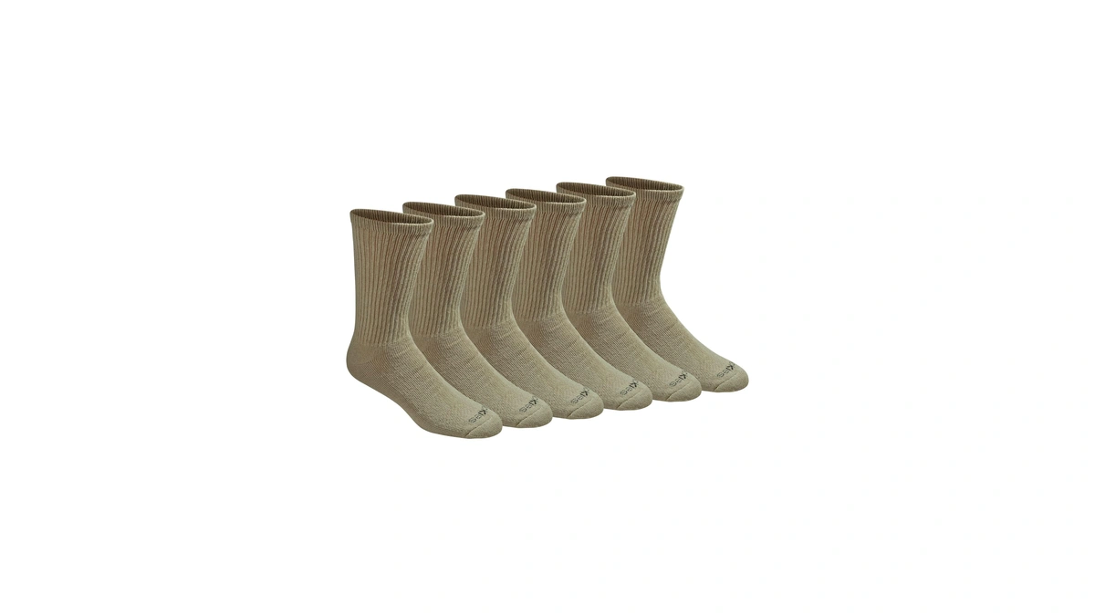 Dickies Men's Dri-tech Essential Moisture Control Crew Socks, Available In