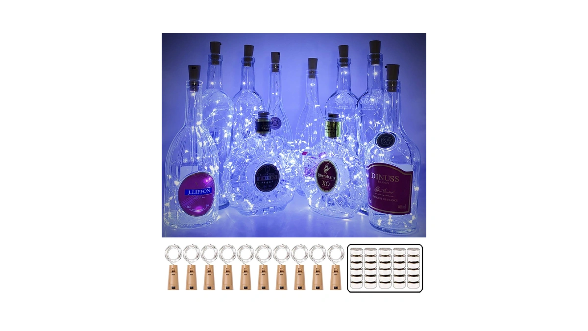 Mumuxi Wine Bottle Lights With Cork Switch [10 Pack] |