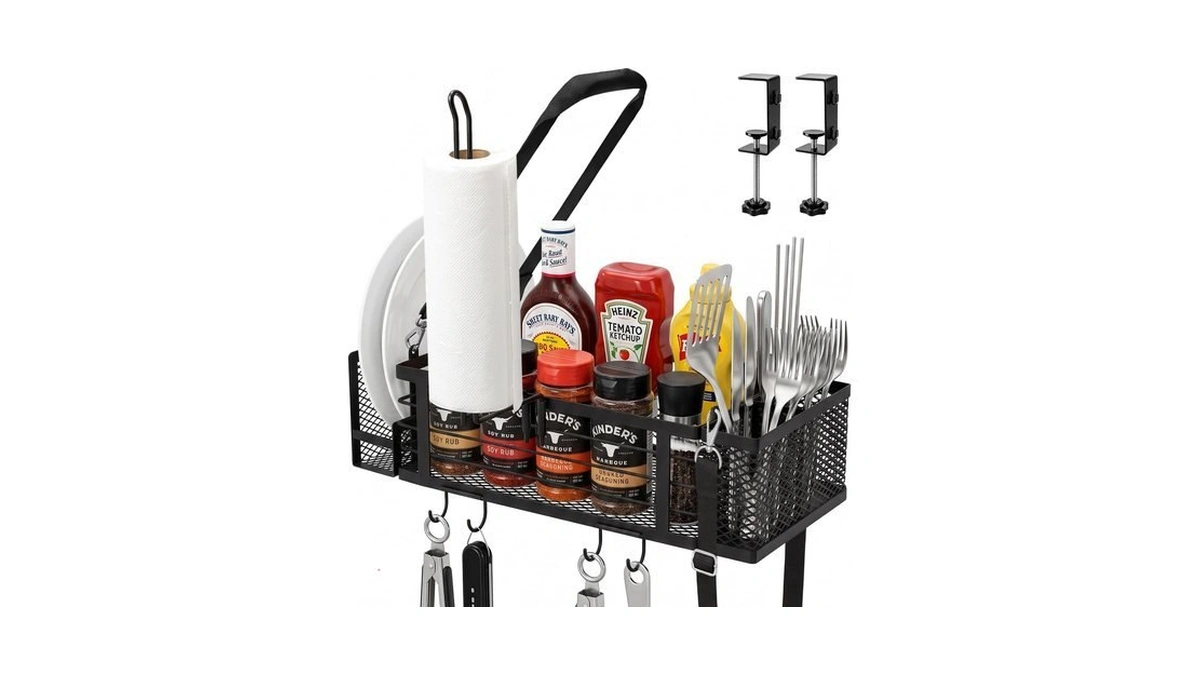 House Again Grill Caddy For Blackstone Griddles, Bbq Organizer With