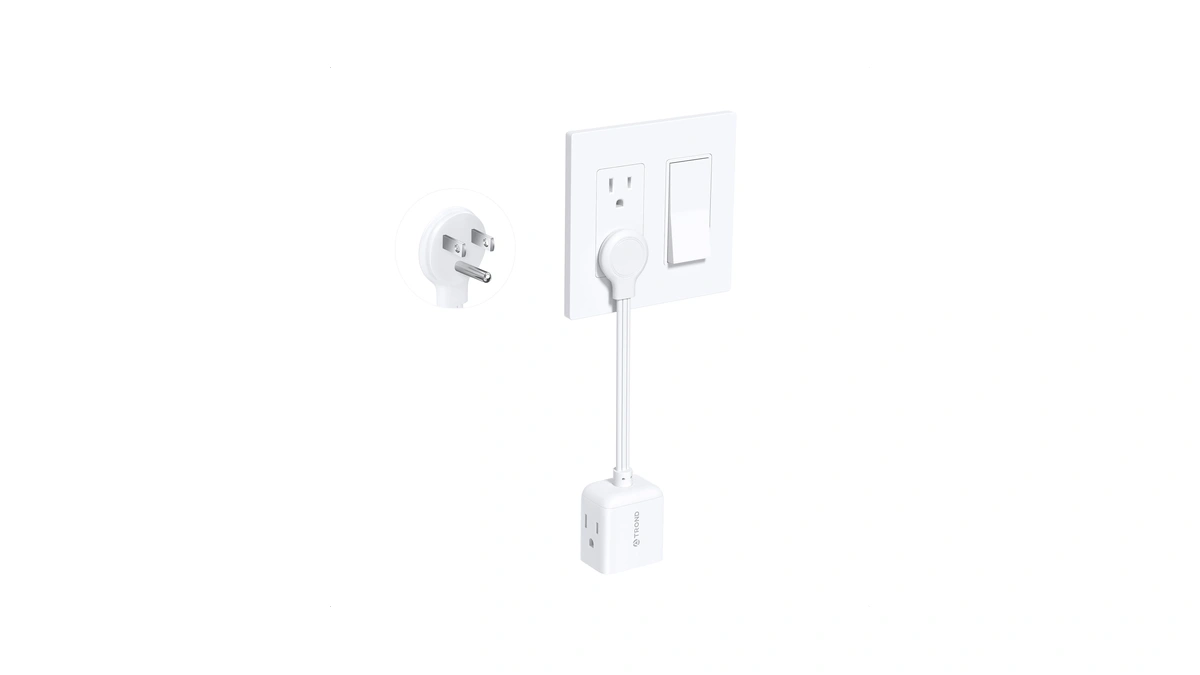 Trond Flat Outlet Extender With 6 Inch Cord, Etl Listed