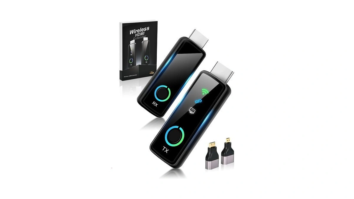 Zoeseek Wireless Hdmi Transmitter And Receiver With Led Display 328ft/100m,