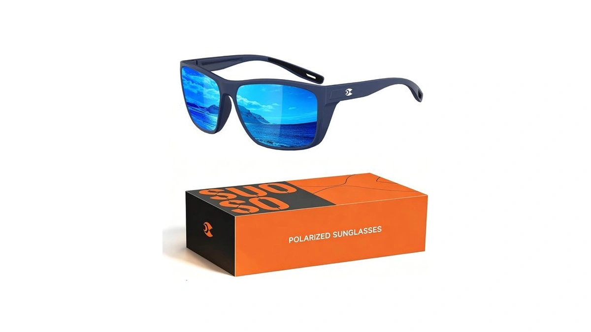 Suoso Polarized Sunglasses For Men, Tr90 Lightweight Sun Glasses With