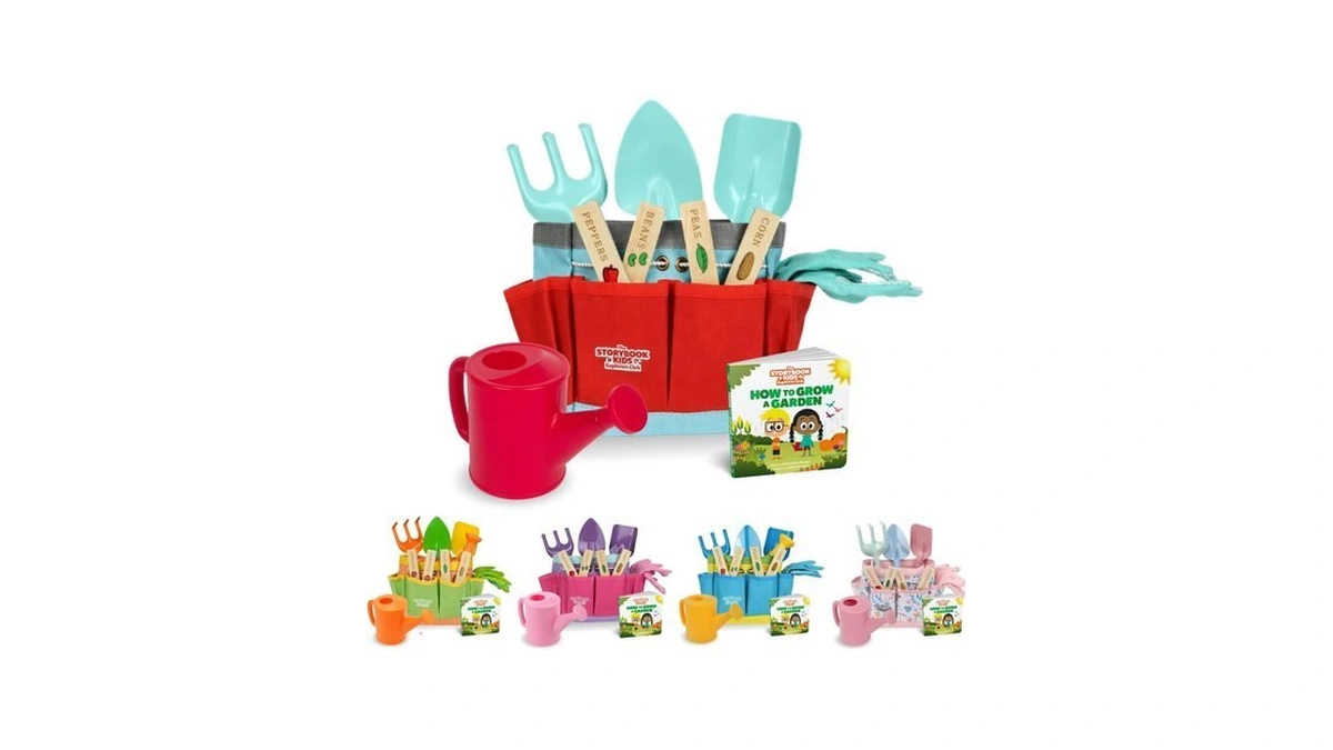 Kids Gardening Set – Toddler Gardening Kit Includes Watering Can
