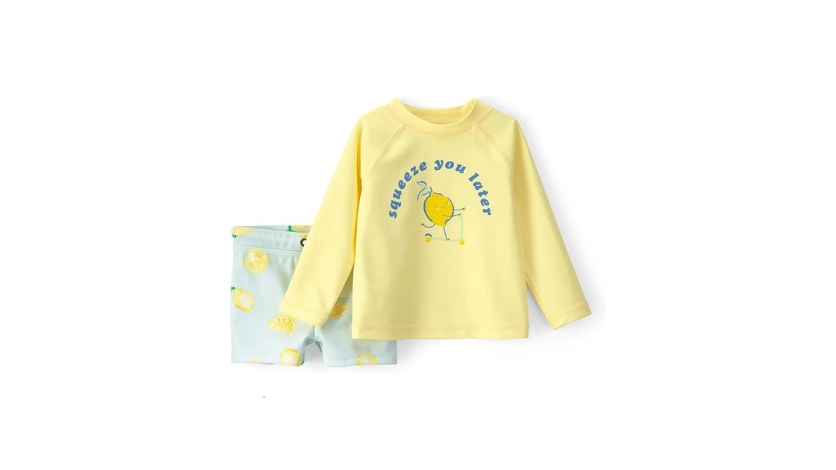 Carter's Boy 2-piece Rashguard Trunk Set, Yellow, 3m