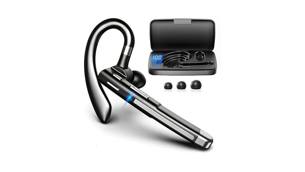 Bluetooth Headset Noise Canceling,wireless Earpiece With Mic For Work