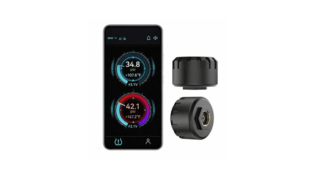 Hyphoon Motorcycle Tire Pressure Monitoring System, Bluetooth Tpms For Motorcycles