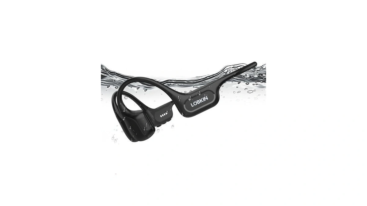 Lobkin Bone Conduction & Air Conduction Headphones, Ip68 Swimming Headphones,