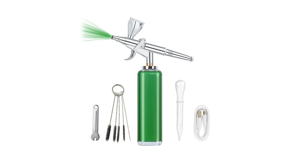 I-beautee High Air Flow Cordless Airbrush Kit, Wireless Portable Air