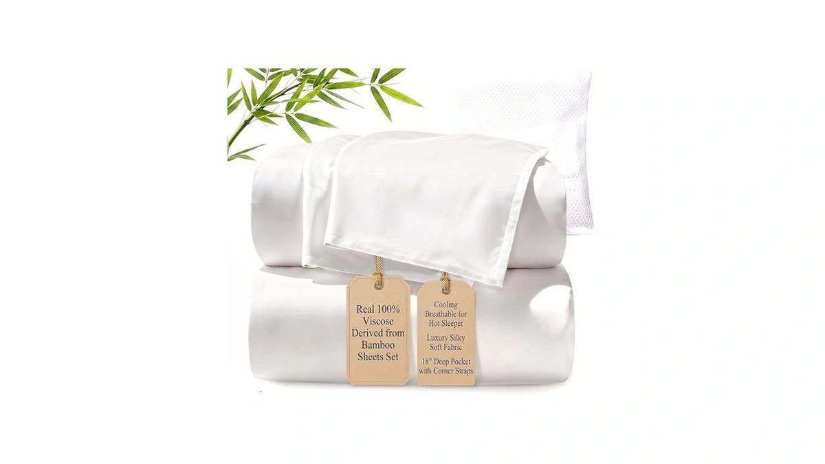 Twk Real 100% Viscose Derived From Bamboo Sheets Set Queen