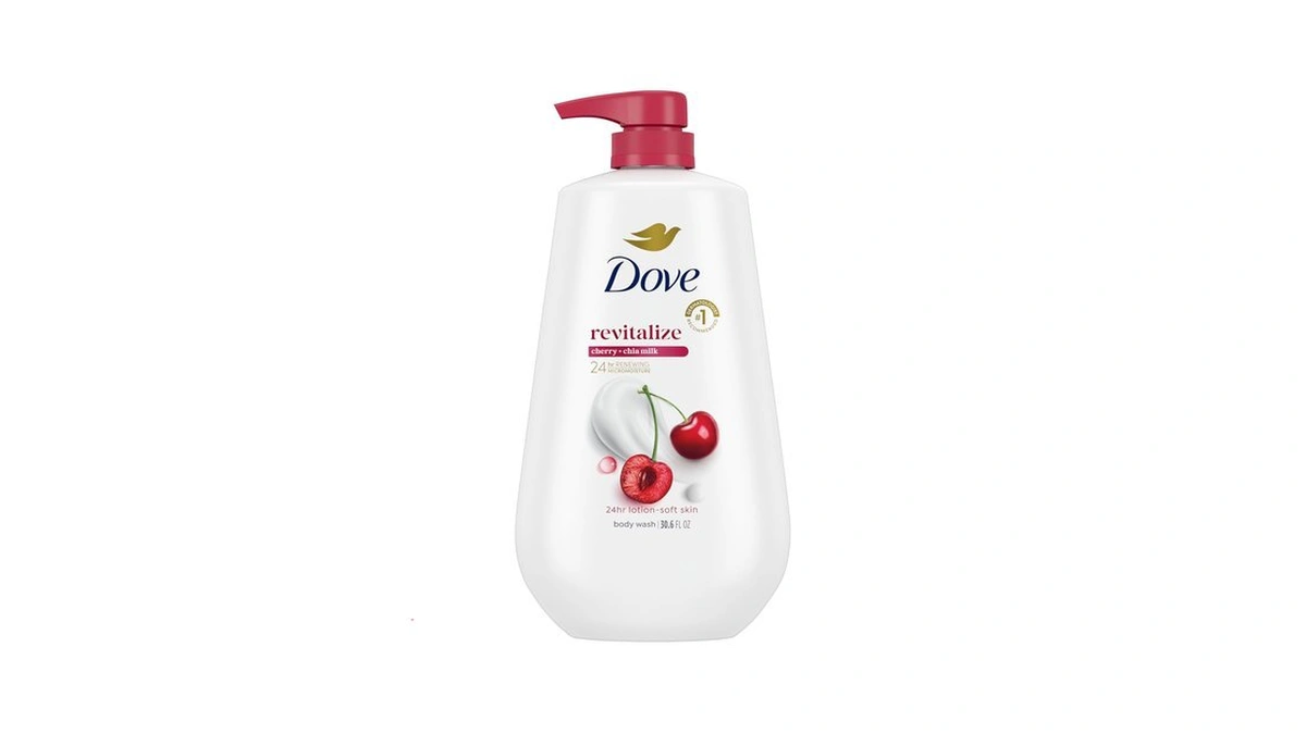 Dove Body Wash Cherry & Chia Milk 30.6 Oz Pump,