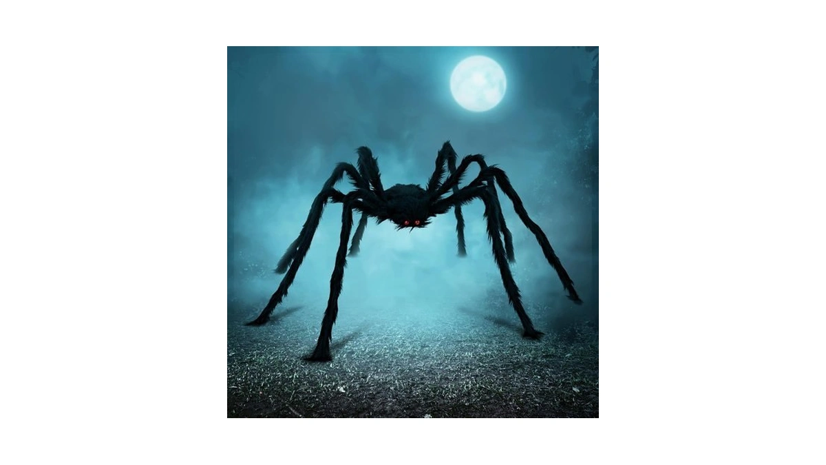 Joyin Halloween Outdoor Decorations Giant Spider, 5 Ft Large Spider