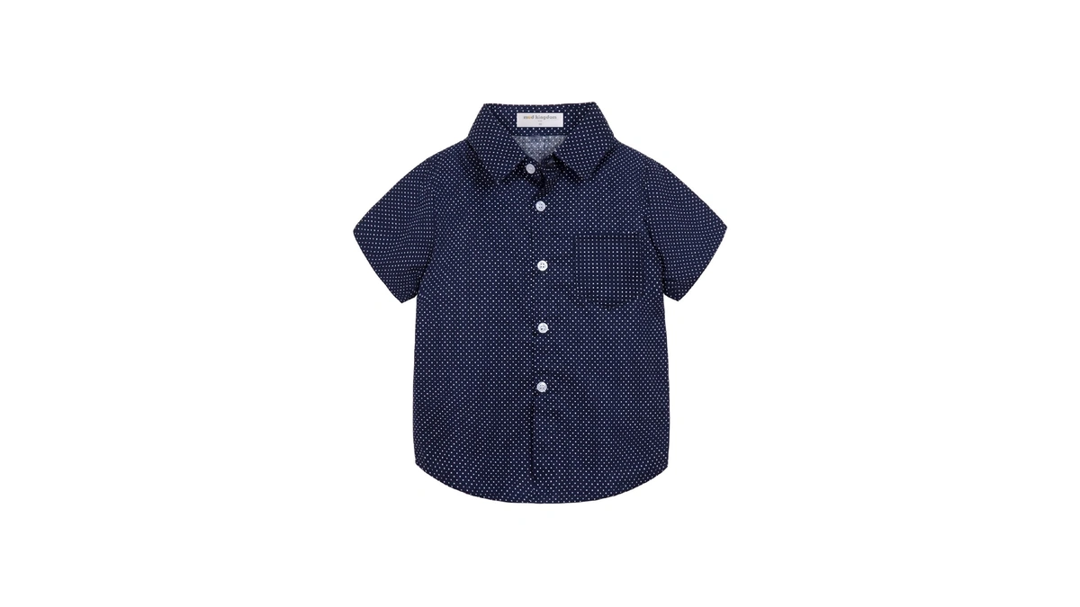 Mud Kingdom Cute Summer Button Down Shirt For Toddler Boys