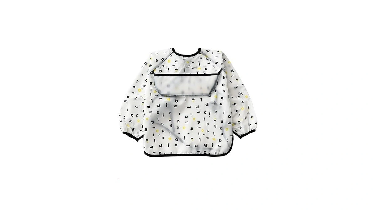6-42 Months Toddler Baby Sleeved Bibs Waterproof Eating And Painting