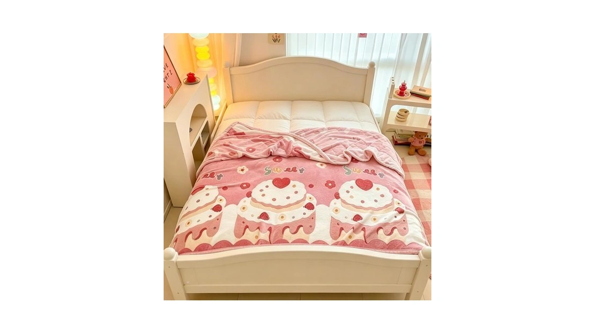 Morromorn Baby Blankets For Girls, Cute Fleece Fluffy Thin Blanket