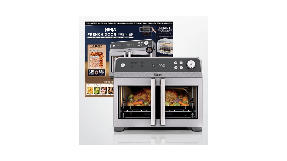 Ninja French Door Premier Air Fry Oven, 10-in-1, 20.3 Qt,
