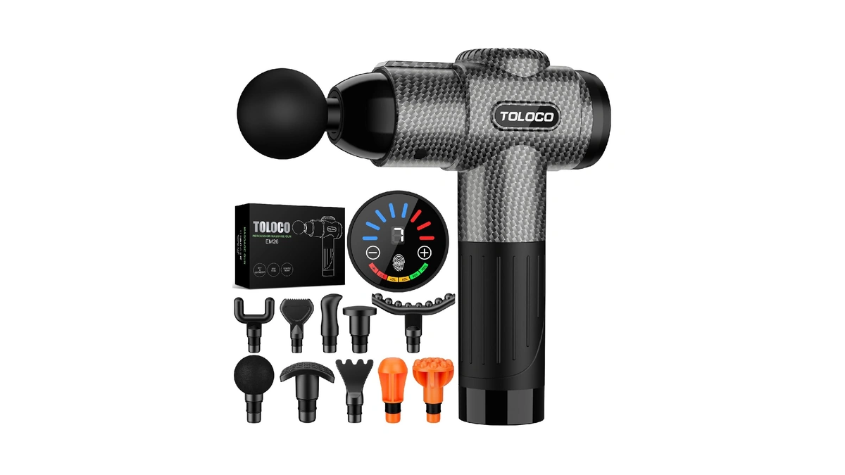 Toloco Massage Gun, Deep Tissue Back Massage For Athletes For