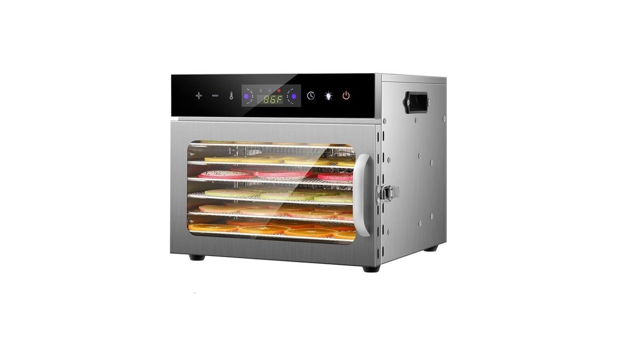 Deegureet Electric Food Dehydrator With 8 Stainless Steel Trays, Household
