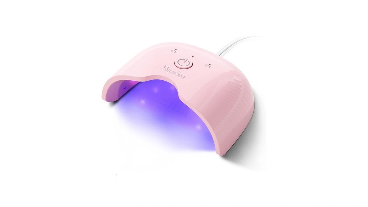 Melodysusie Lightweight Compact Uv Nail Lamp P-art06f For Half-cured Gel