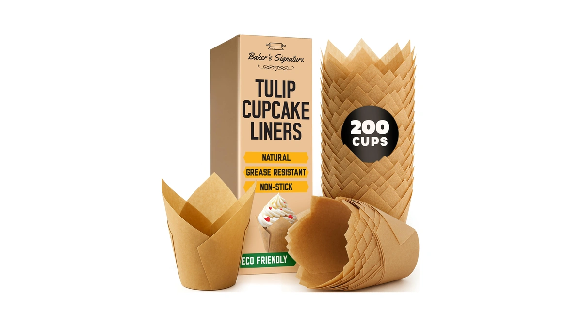 Tulip Cupcake Liners, Muffin Liners For Baking By Baker's Signature