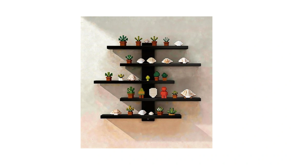 Frawenleco No Drill Floating Shelf For Wall, 5-tier Wall Mounted