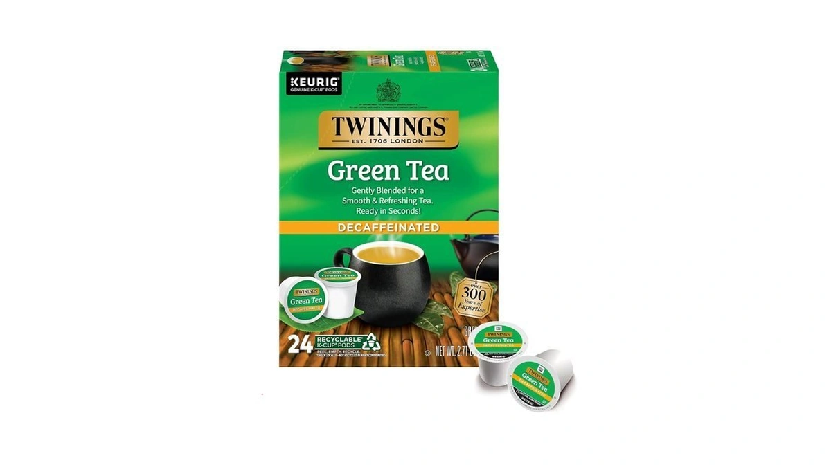 Twinings Decaffeinated Green Tea K-cup Pods For Keurig, 24 Ct