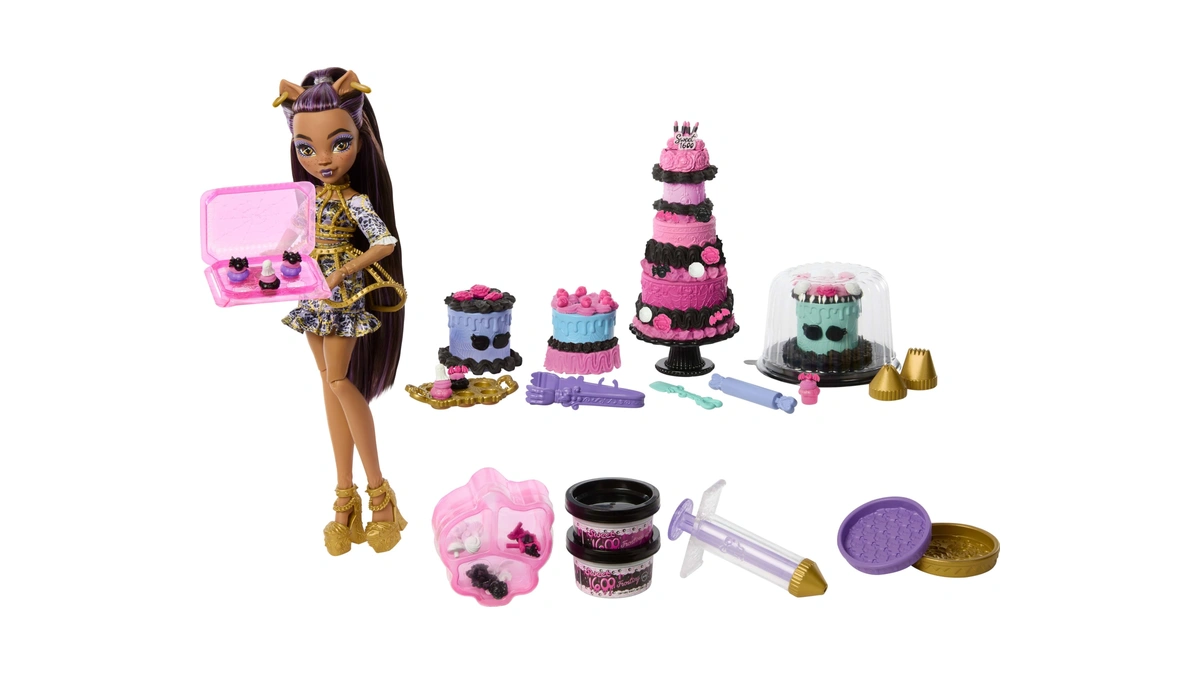 Monster High Scary Sweet Birthday Cake Kit With Clawdeen Wolf