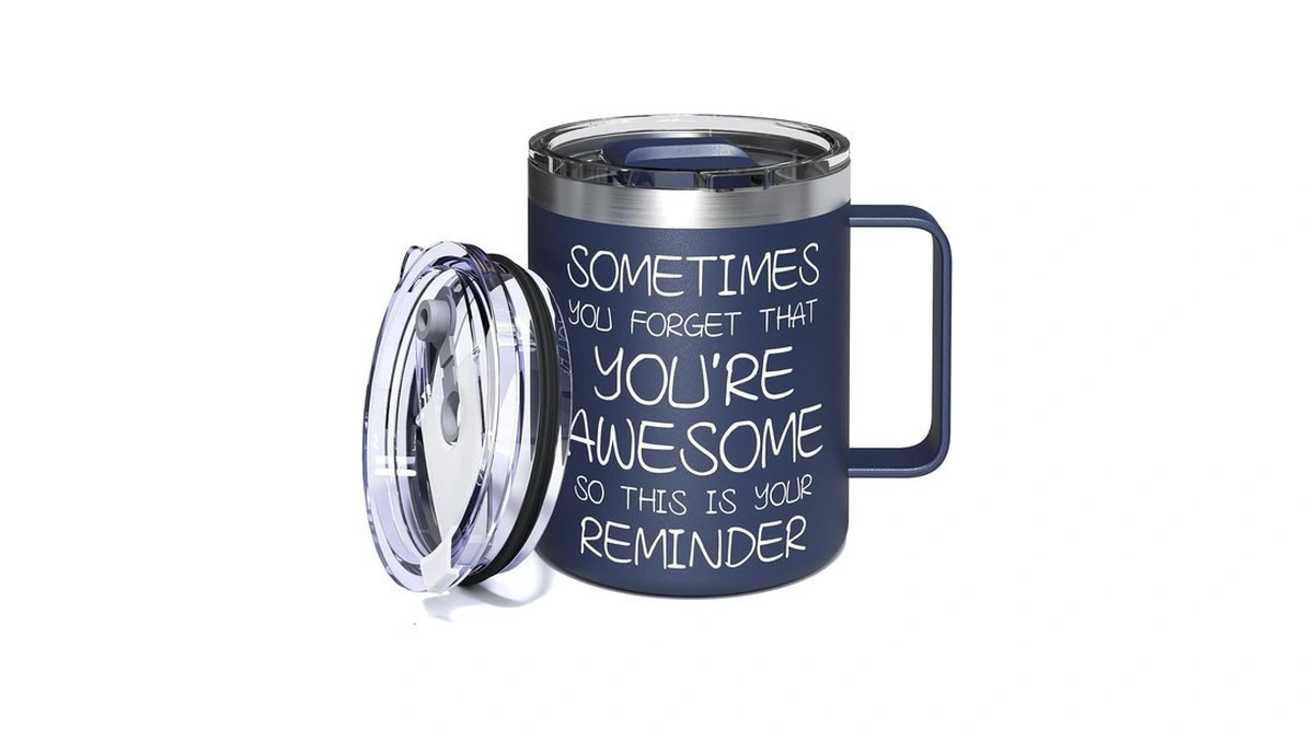 Avodvo Inspirational Coffee Mug For Men, 12oz Insulated Stainless Steel