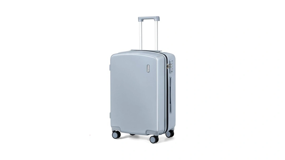 Hanke 24 Inch Checked Luggage, Hard Shell With Tsa Lock