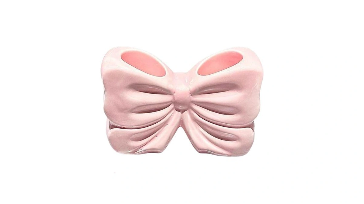 Bow Toothbrush Holder Cute Ceramic Toothbrush...