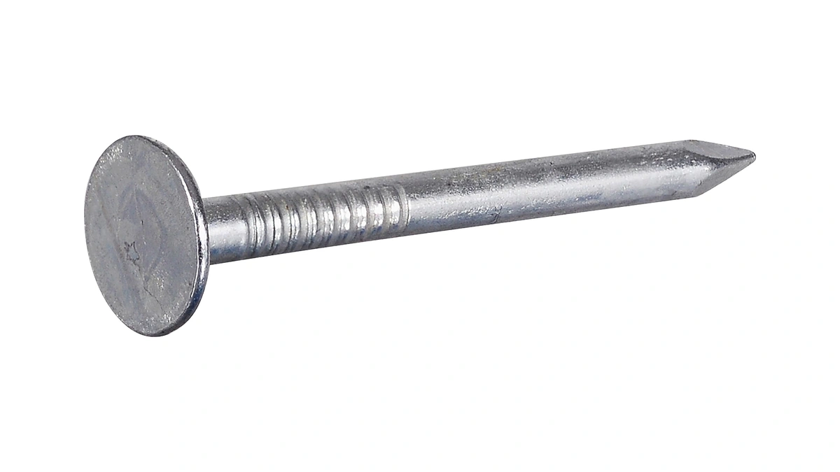 Anchor Wire Roofing Nails, #11 X 1in, 100 Pieces, Steel