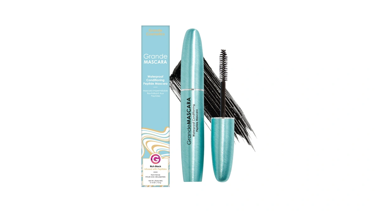 Grande Cosmetics Grandemascara Waterproof Peptide Mascara, Black, 0.2 Oz