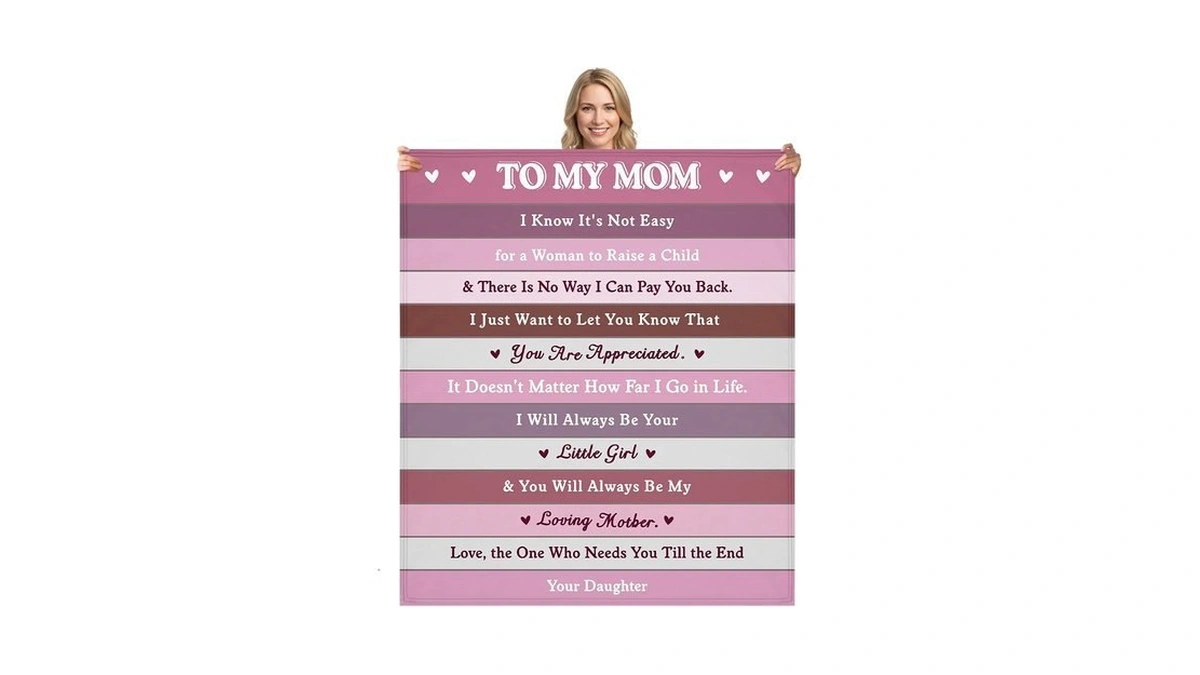 Birthday Gift For Mom From Daughter, 50x60 Fleece Throw Blanket