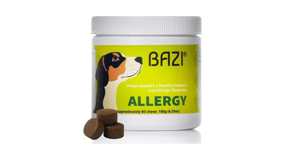 Bazi Allergy Relief Dog Chews – Quercetin, Turmeric, Ashwagandha, Probiotics