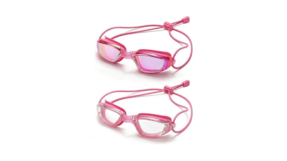 Aegend Swimming Goggles With Adjustable Bungee Strap, No Leak Anti-fog
