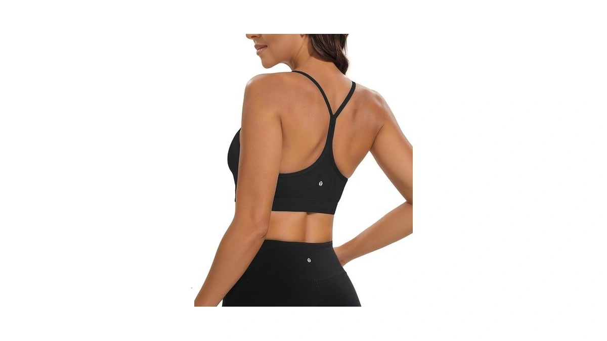 Yvqyvq Buttery Soft Y-back Sports Bra For Petite Women, Spaghetti