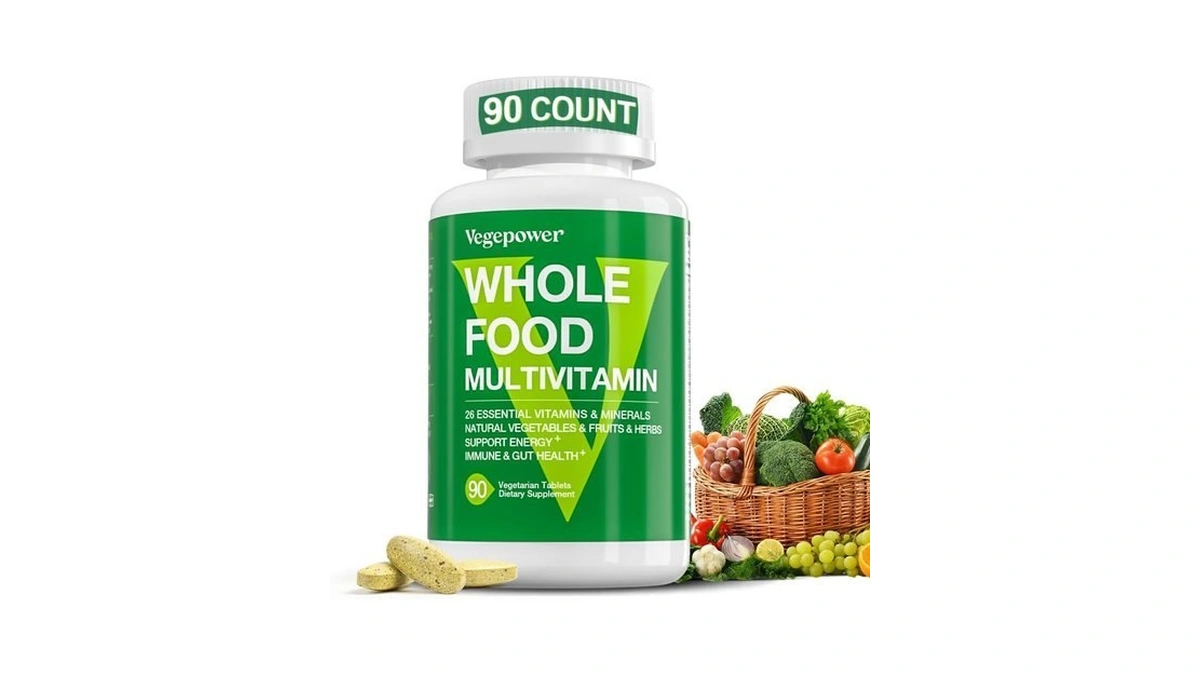 Vegepower Vegan Whole Food Multivitamins With Iron, 90 Tablets