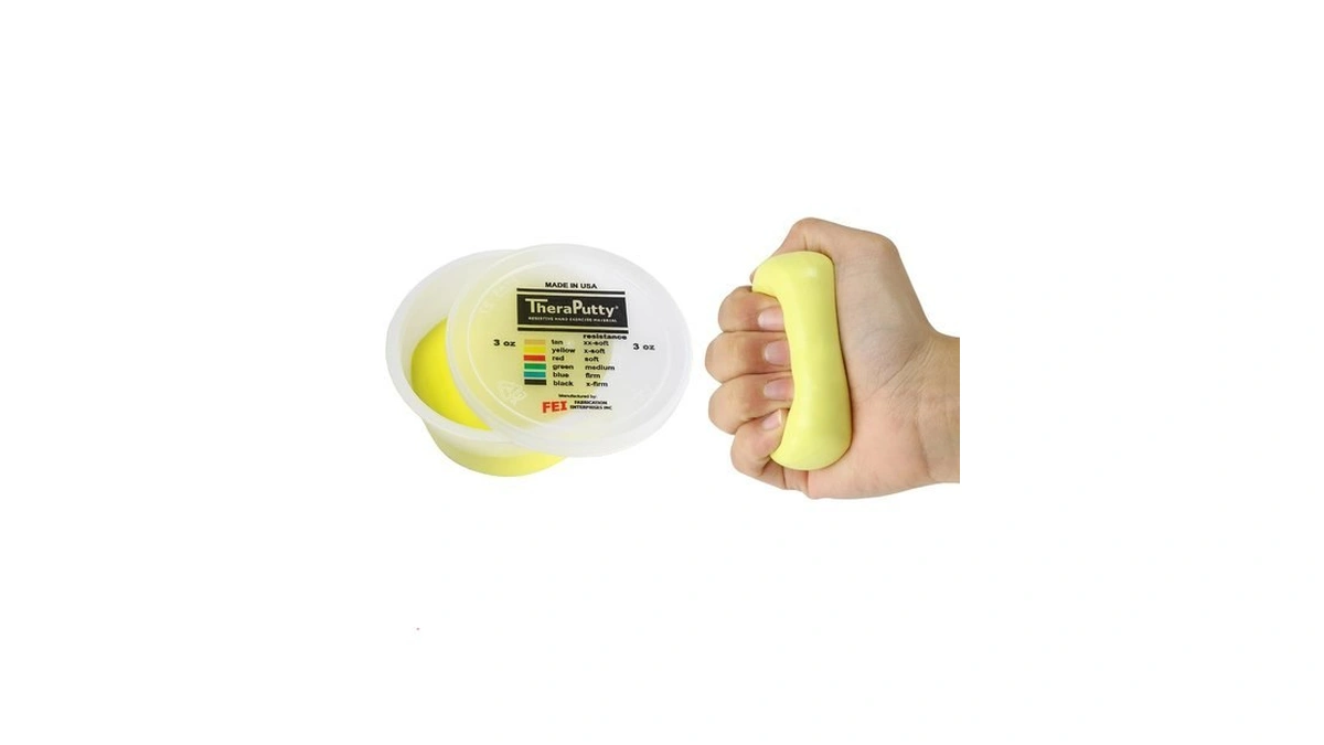 Cando 10-2611 Theraputty Plus Hand Exercise Putty, Yellow, 3oz, X-soft