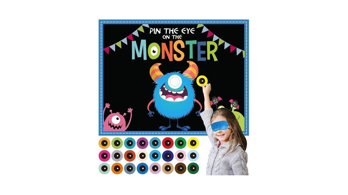 Happy Storm Halloween Games For Kids, Pin The Eye On